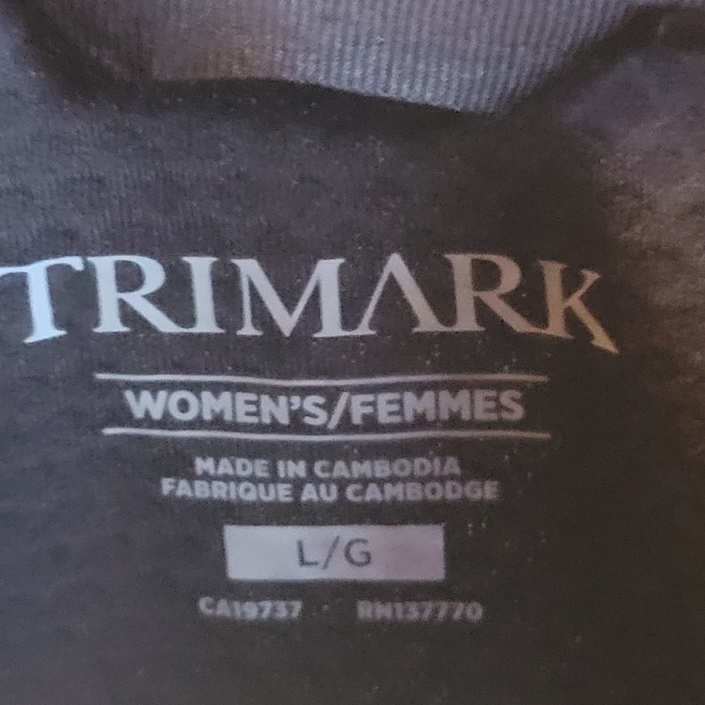 Trimark Asgard Eco knit half zip black size large NWT - Picture 7 of 7